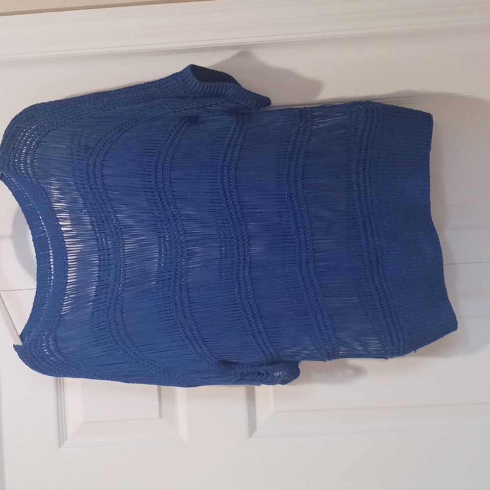 Chico's Size 2 Royal Blue Top